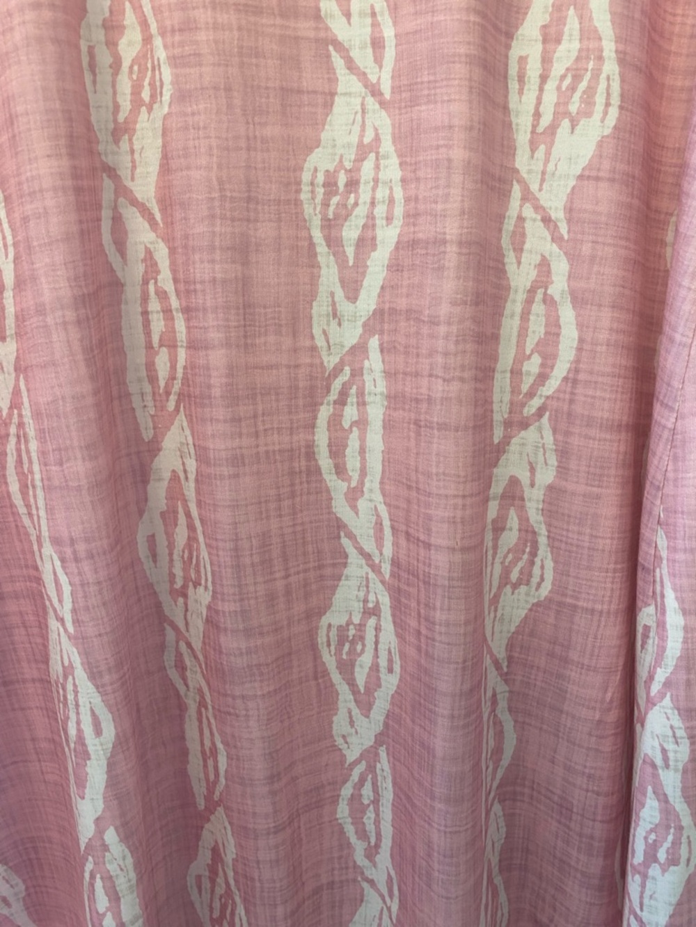 Pink Striped Button-Front Midi Dress with Ring-Strap Detail - Picture 6 of 7